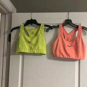 Lot of 2 Nike Dri-Fit sports bras size medium